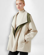 Women's Waterproof Coat with Multi-Layer Hood