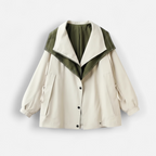 Women's Waterproof Coat with Multi-Layer Hood