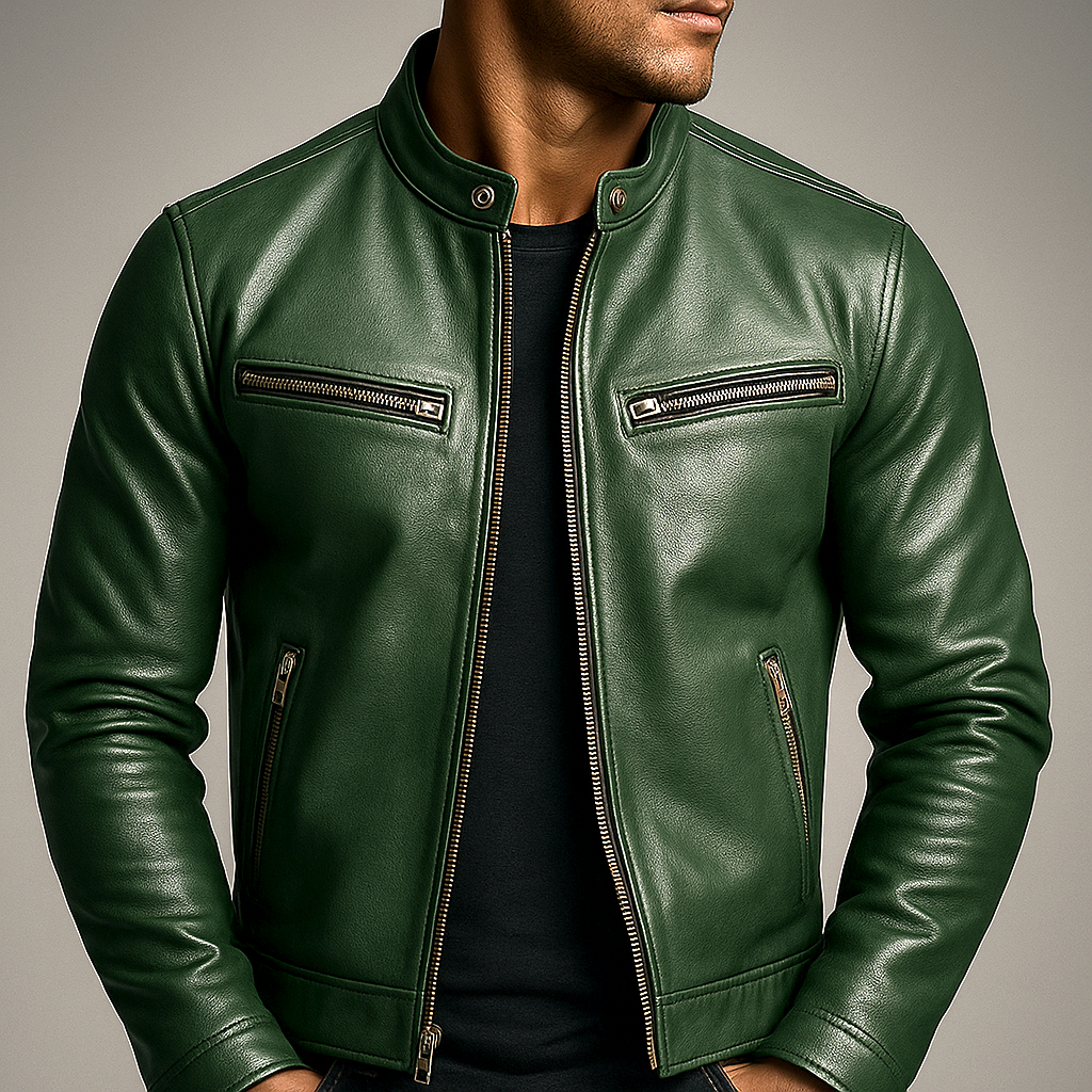 Marlow Vintage Leather-Look Jacket – Product image 07