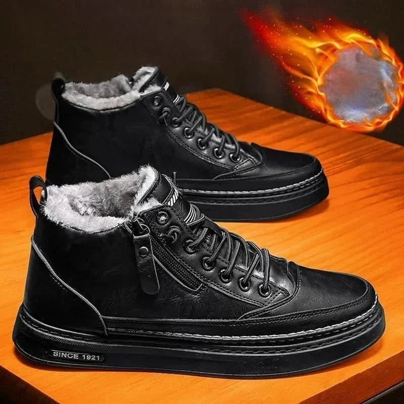 Northwick Fleece-Lined Leather Sneakers – Product image 06