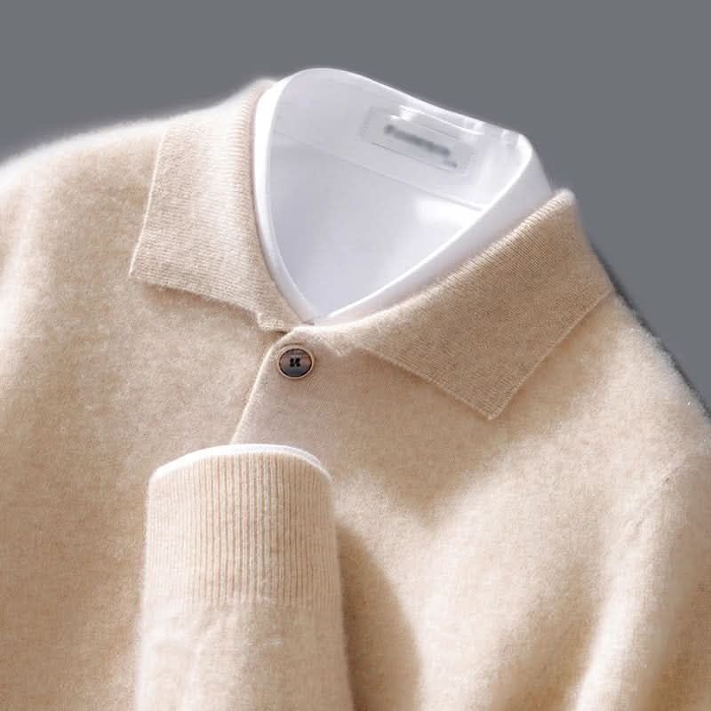 Wellington Cashmere-Blend Polo Knit – Product image 02