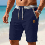 Breezy Bermuda Shorts - side profile showing comfortable bermuda length
