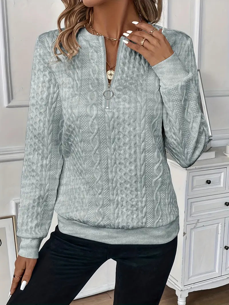 ROSIE - ZIP NECK JUMPER