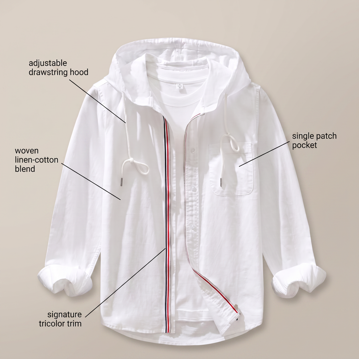 Whitby Linen Hoodie