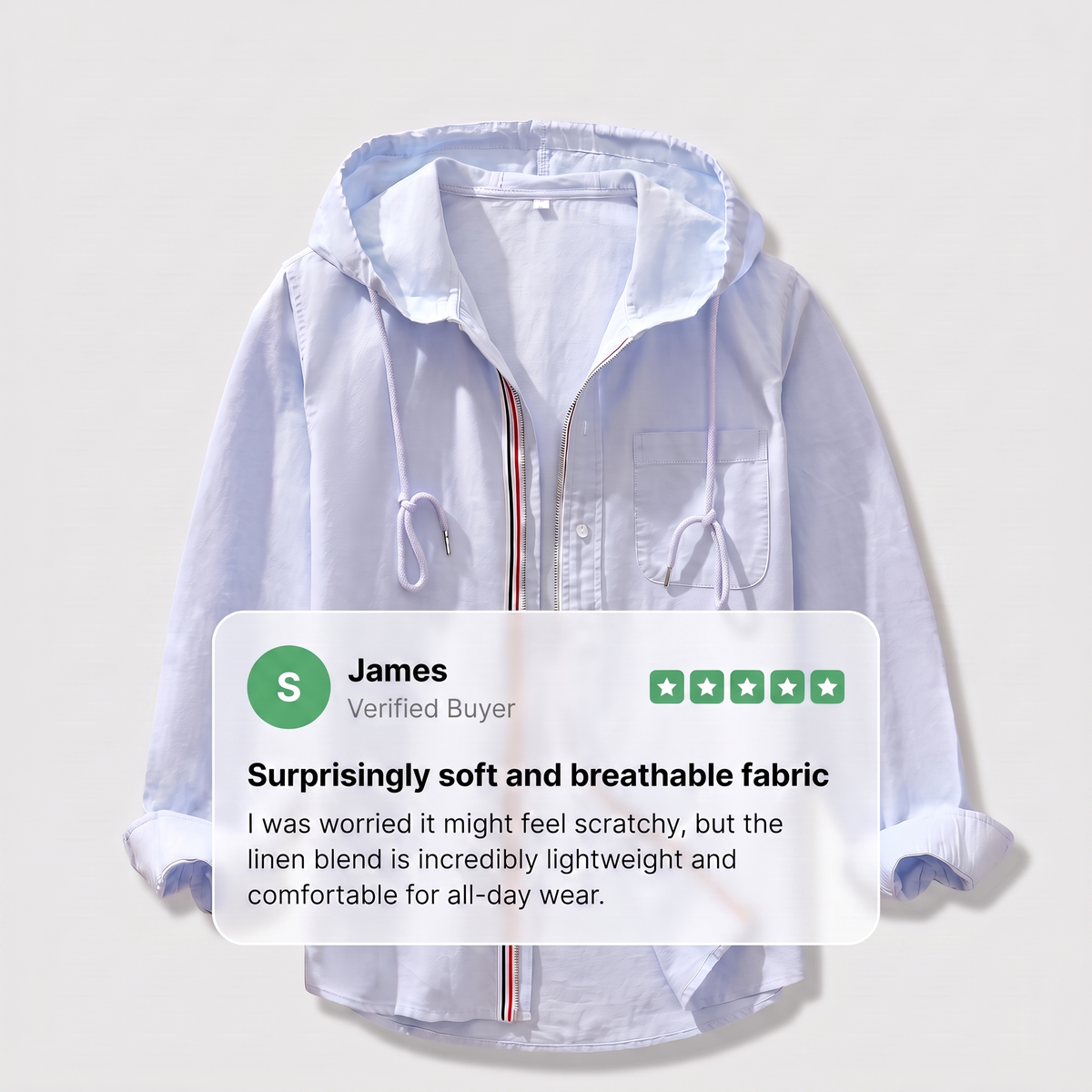Whitby Linen Hoodie