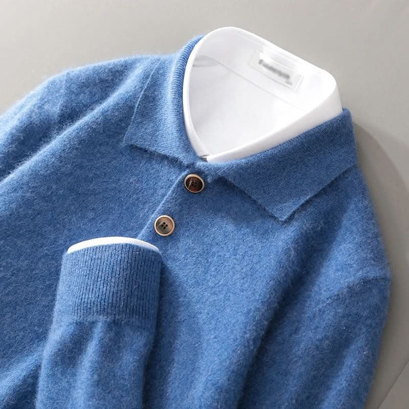 Wellington Cashmere-Blend Polo Knit – Product image 04