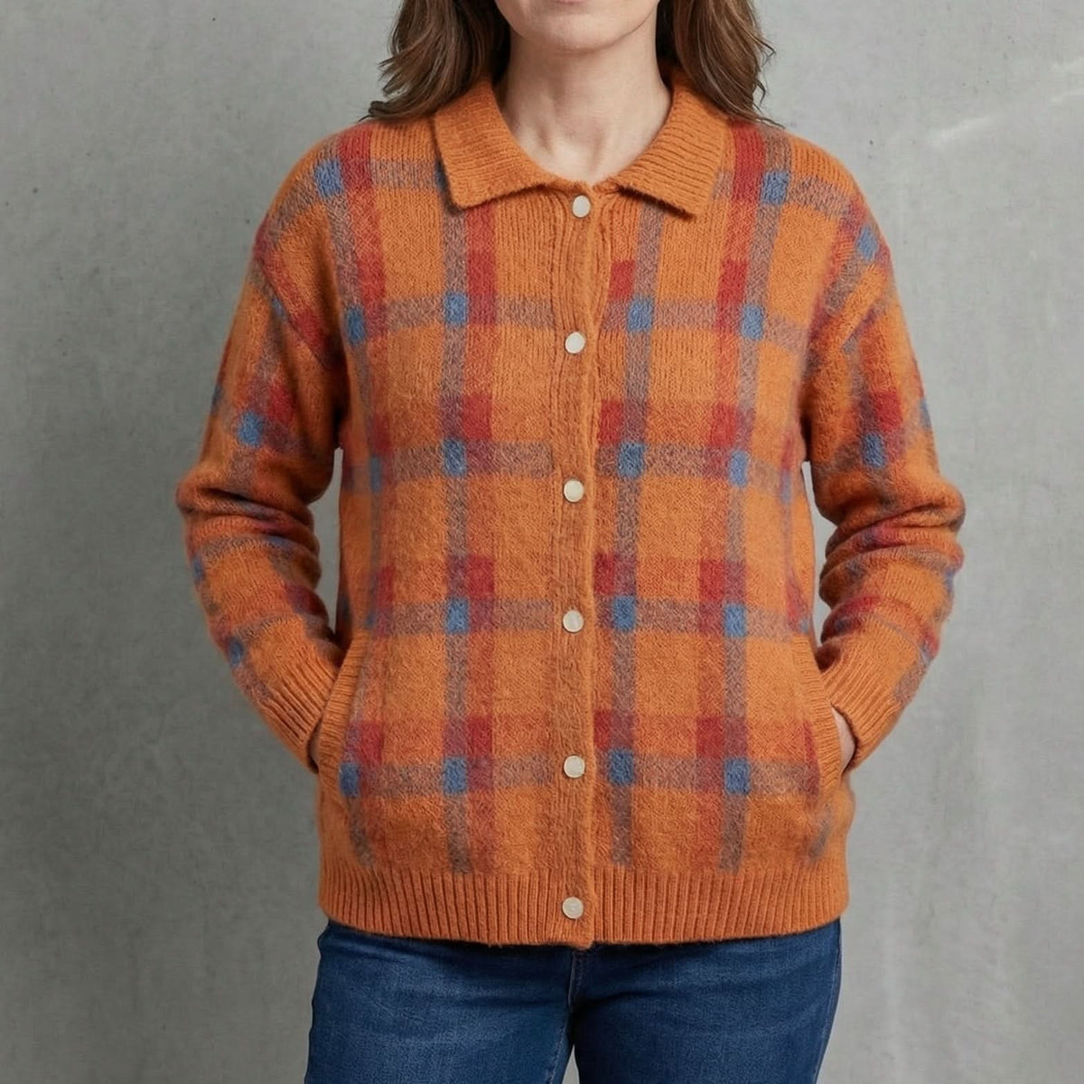 Rosalind Retro Check Knit – Product image 01
