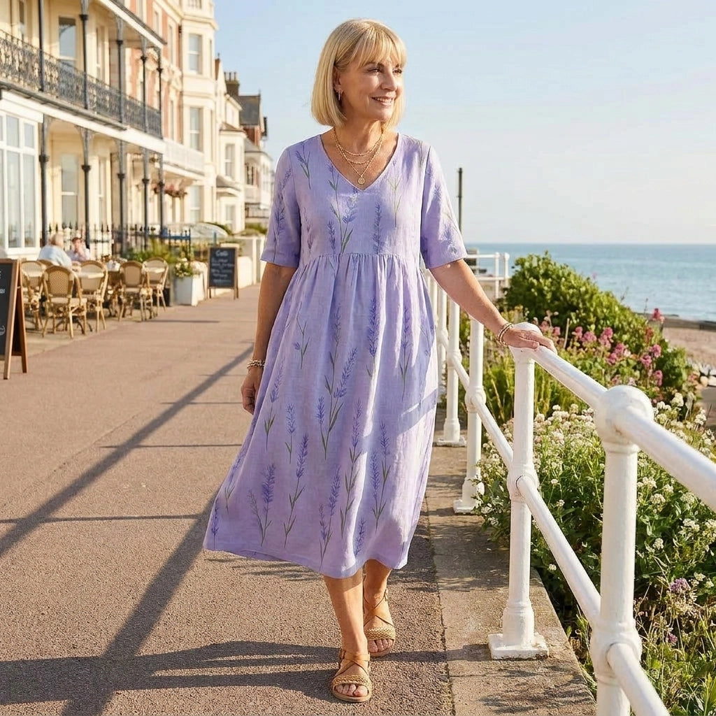 Flowy Summer Dress sunshine styling - garden party ready