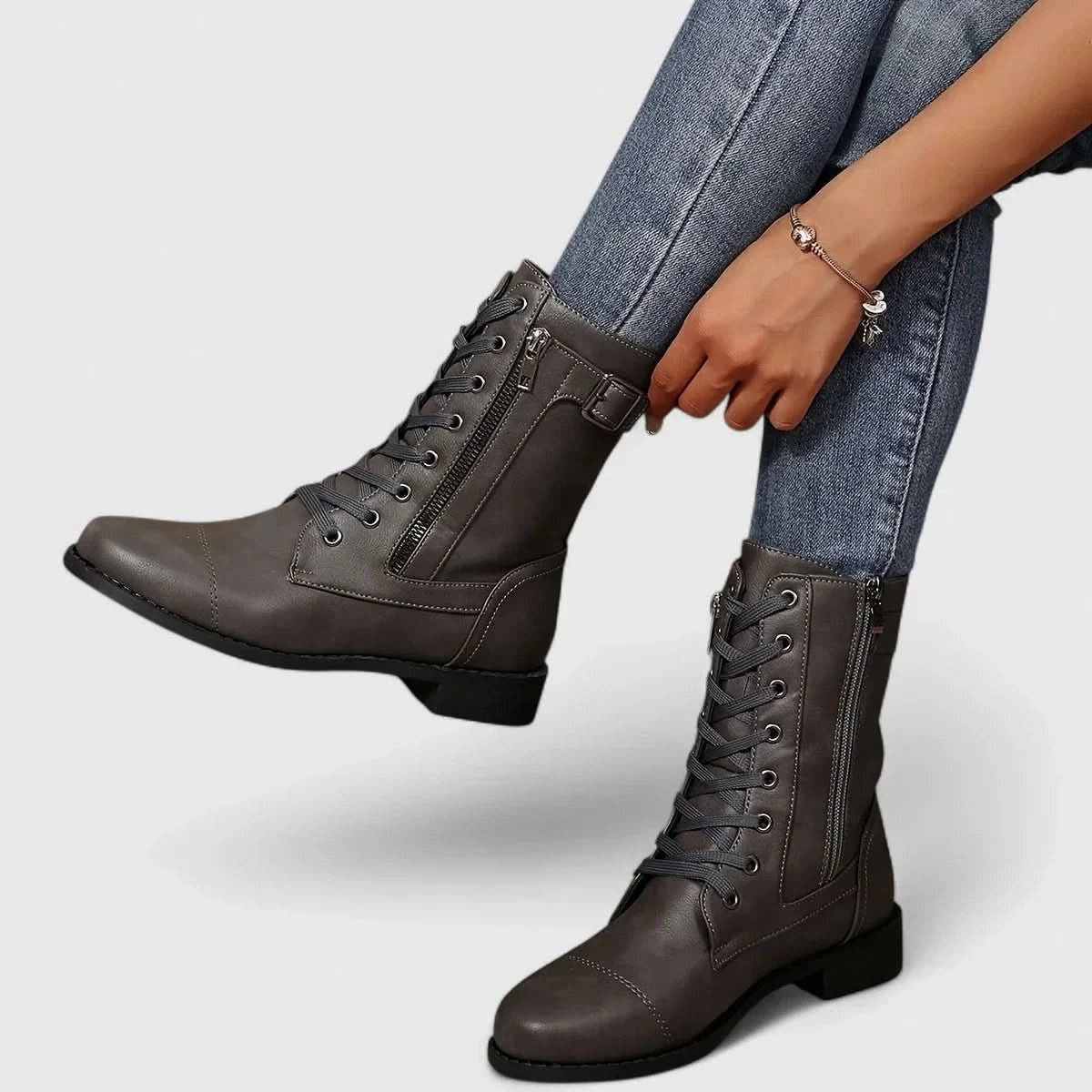 Wrenford Lace-Up Leather Boots – Product image 03