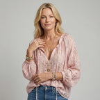 Crocheted Boho Long Sleeve Blouse