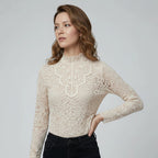 Embroidered Long Sleeve Blouse for Women