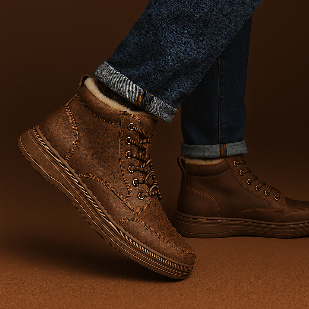 Northwick Fleece-Lined Leather Sneakers – Product image 04