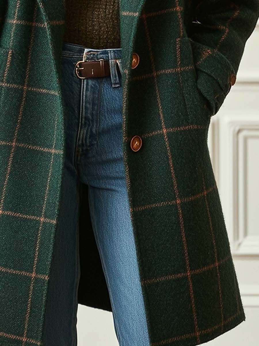 Evelyn Checked Tailored Coat – Product image 03