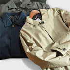 Lightweight Weather Ready Coat With Clean Fit and Button Front for Men
