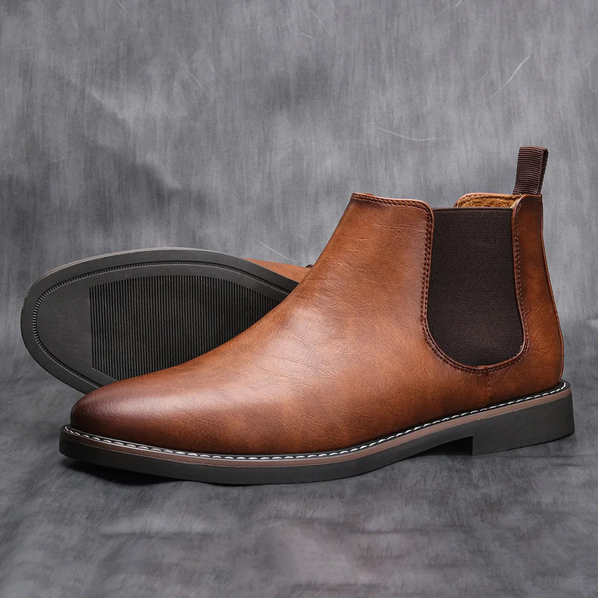 Men's Comfort Round Toe Chelsea Boots