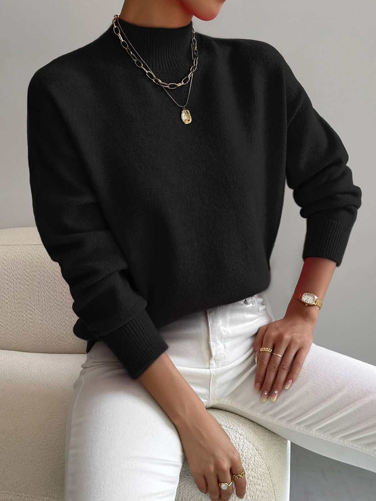Lyra Soft Roll-Neck Jumper – Product image 06