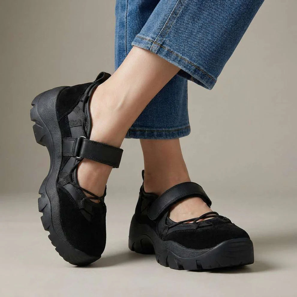 Montelle Walking Sandals on foot - stable sole for confident walking