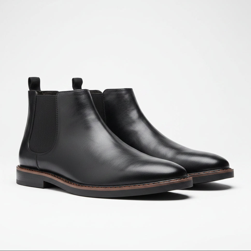 Men's Comfort Round Toe Chelsea Boots