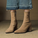 Virelle Suede Block-Heel Boots – Product image 11