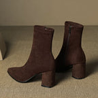 Virelle Suede Block-Heel Boots – Product image 04