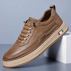 Verona Premium Italian Smart Casual Flat Trainers - main product shot showing clean design