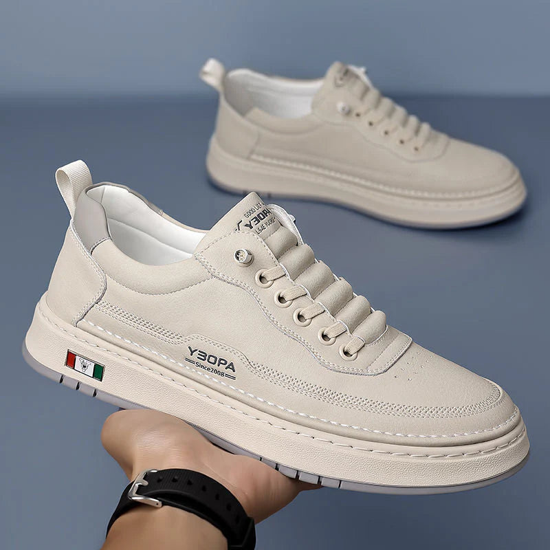 Verona Trainers in White - clean minimalist design for versatile styling