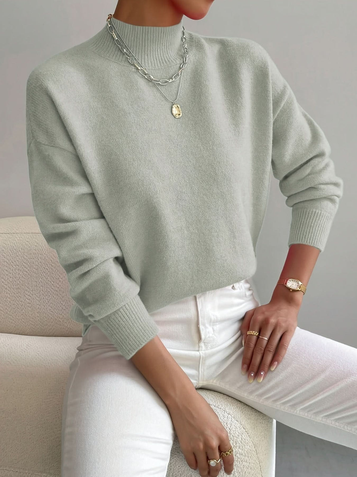 Lyra Soft Roll-Neck Jumper – Product image 01