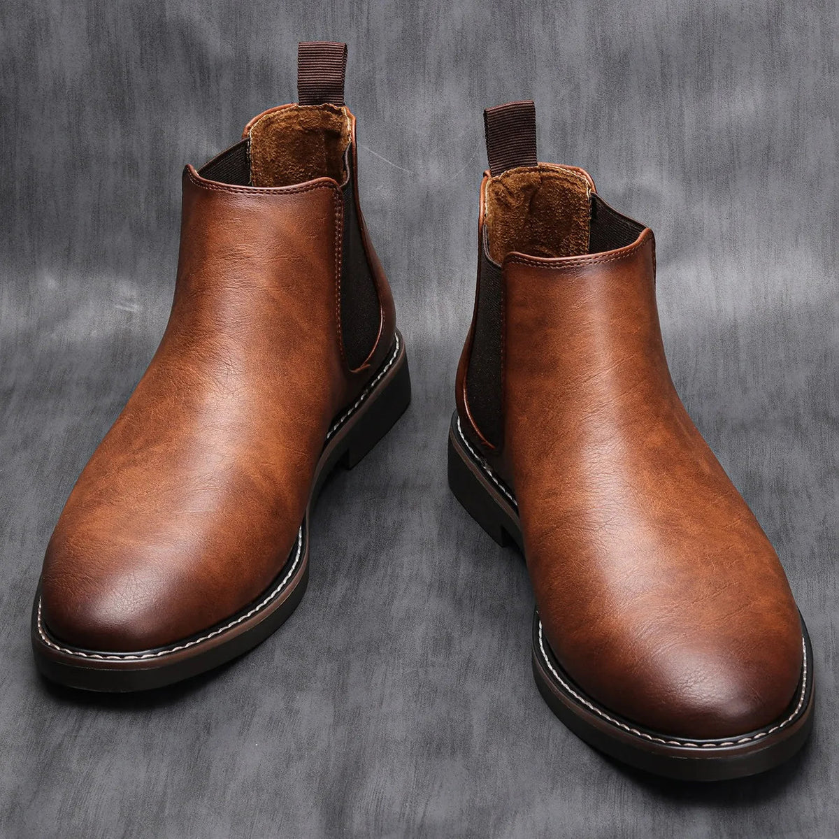 Men's Comfort Round Toe Chelsea Boots