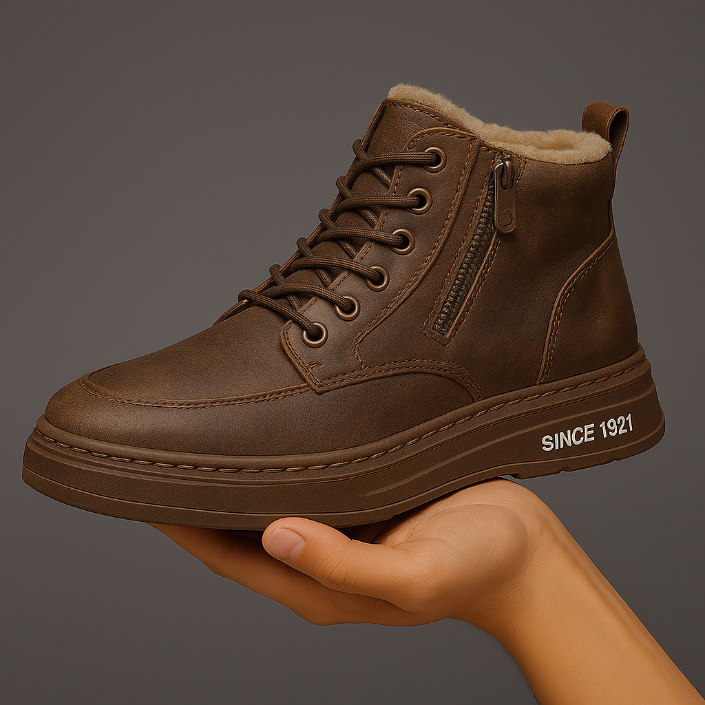 Northwick Fleece-Lined Leather Sneakers – Product image 01